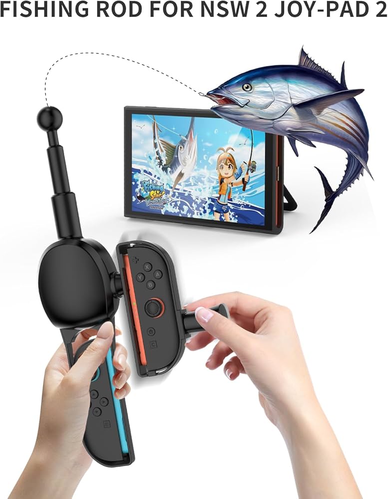 Amazon.co.jp: EJGAME Switch 2 専用 Joy-Con 2釣り竿